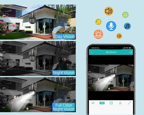 Камера відеоспостереження PTZ Full HD 3L V30 V380 XPRO (44775-3L-V30_1151) | Зображення 7