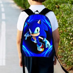 Рюкзак детский Супер Соник"Super Sonic" 34х27см,городской ранец для мальчика с принтом (00369)