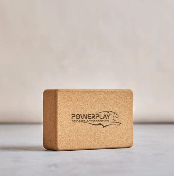 Блок для йоги PowerPlay PP_4006 з пробкового дерева Cork Yoga Block (PP_4006_Cork) | Зображення 2
