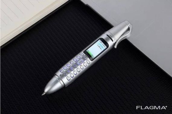 Ручка мобильный телефон портативный с камерой 0.08 MP и Bluetooth AK 007 (Серый) | Зображення 4
