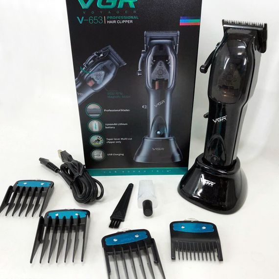 Бритва для бороды VGR Hair Clipper V-653 Voyager | Триммер беспроводной | QU-828 Беспроводная электробритва | Зображення 4