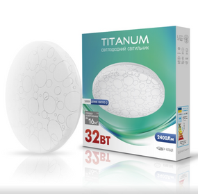 LED Світильник настінно-стельовий 32W 5000К 220V Кільця TLCL-325C Titanum