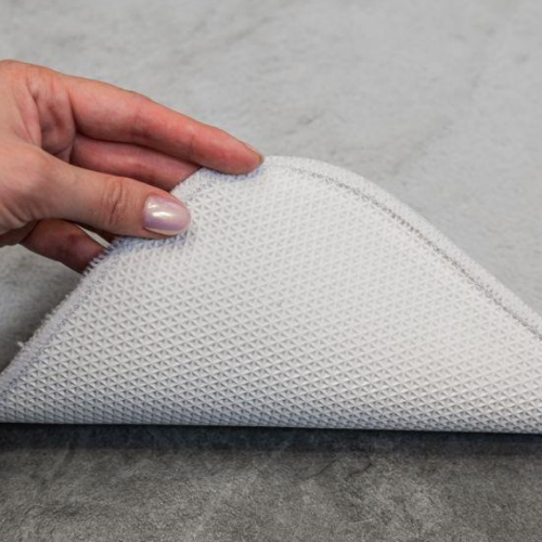 Килимок для підлоги з еко-хутра ТМ Dariana Moonbeam 50*60 см cвітло-сірий | Зображення 5