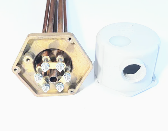 Блок Тэнов 9000w с резьбой 1,5" 380V Thermowatt (Италия) | Зображення 2