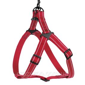 Шлея для собак BronzeDog Active красная 2х45-56 см 71/1303