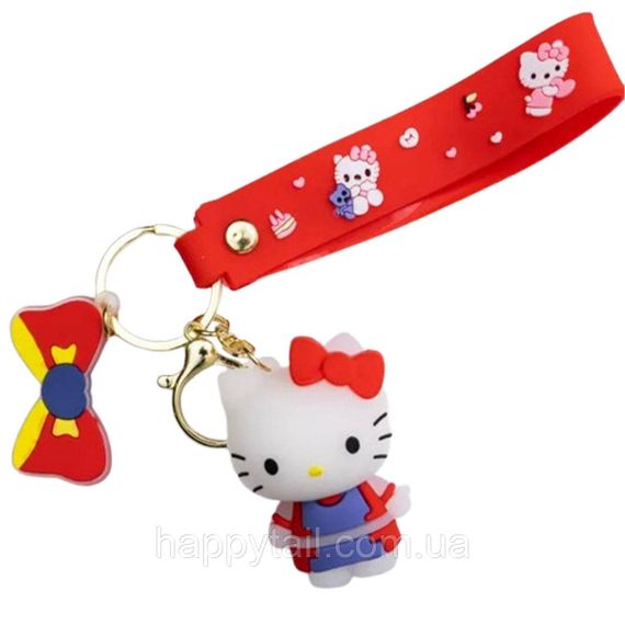 Дитячий брелок Hello Kitty 4×6 (см) для ключів, на сумку і рюкзак (рандом) HP-55-27 | Зображення 1