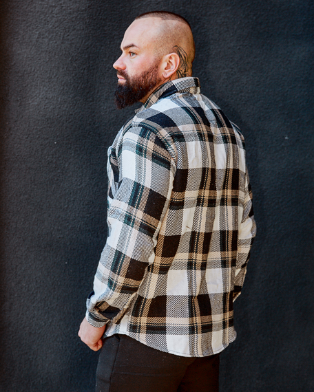 Тепла сорочка Ріо біло-чорний S | Зображення 4