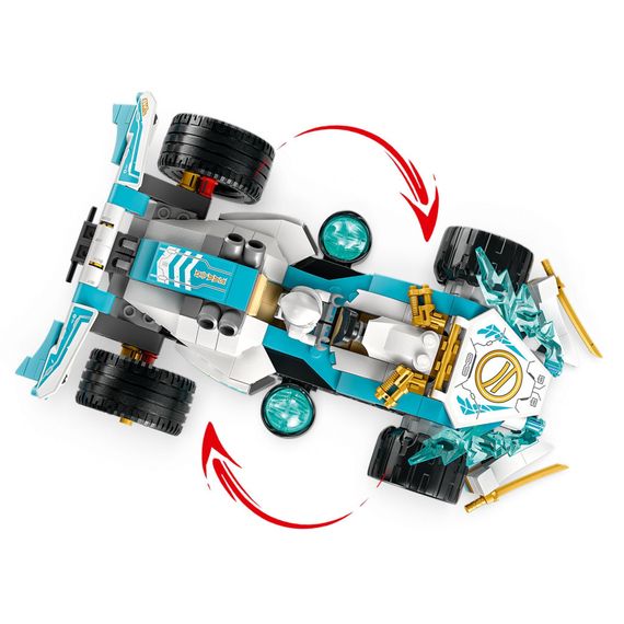 Конструктор LEGO Ninjago Суперсила дракона Зейна автомобіль для перегонів спін-джитсу 307 деталей (71791) | Зображення 4