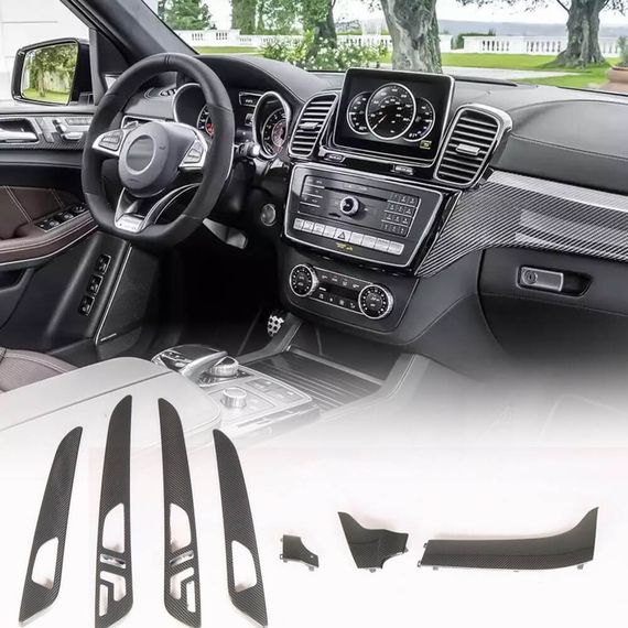 Карбонові вставки в салон (Карбон) для Mercedes GLE coupe C292 2015-2019 рр
