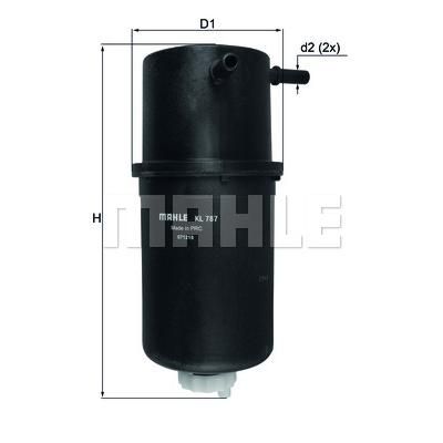 Фильтр топливный Mahle KL787