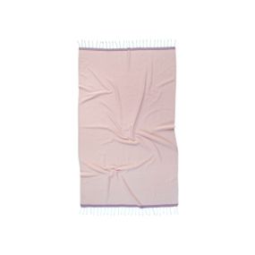 Рушник Barine 8990 Туреччина 95*165 см  Бавовна Пудровий-ліловий