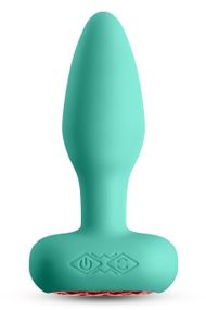 Анальная смарт вибро-пробка со стопером NS Novelties Techno Prism зеленая Sex Aura