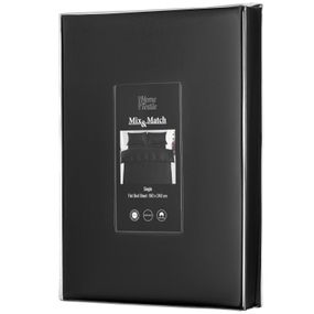 Простирадло Ardesto Mix&Match Premium, 180х240см, 100% бавовна, сатин, чорний (ART1824FSL)