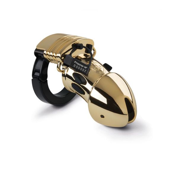 Клітка для члена з електростимуляцією Mystim Pubic Enemy No 1 - Gold Edition | Зображення 1