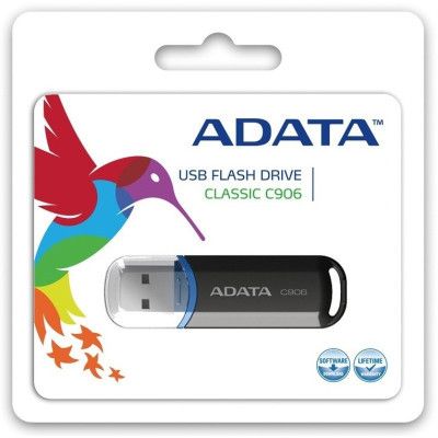 USB флеш накопитель ADATA 64GB C906 Black USB 2.0 (AC906-64G-RBK) | Зображення 2