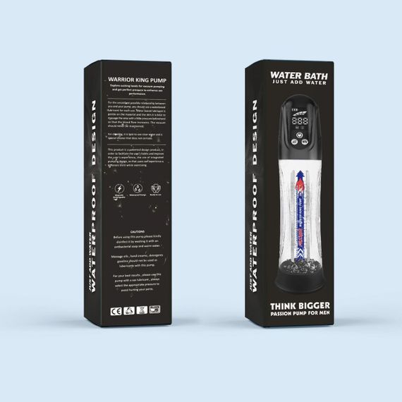 Автоматическая гидропомпа 2в1 (вода/воздух) Water Bath с LED-дисплеем, 2 режима sexstyle | Зображення 13