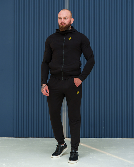 Костюм тризуб весна чёрный S M | Зображення 1