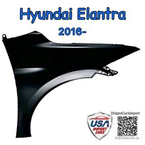 Hyundai Elantra 2016-2018 крило переднє праве, 66320F2000