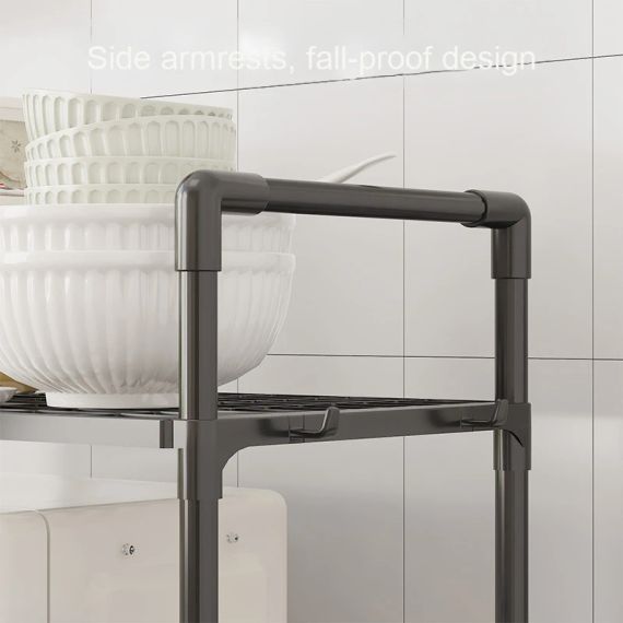 Полиця стелаж для кухні підлогова на 5 ярусів 50х170х30 см Storage rack XL-1330 | Зображення 3