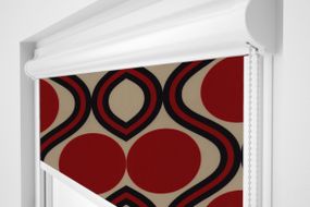Рулонная штора Rolets Геометрия 2-52843-400 40x170 см закрытого типа Красно-бежевая