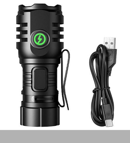 Ліхтар F40-4XPG з білим та червоним світлом, індикація заряду, зарядка Type-C, магнітне кріплення, чохол XPRO (47150-40_256)