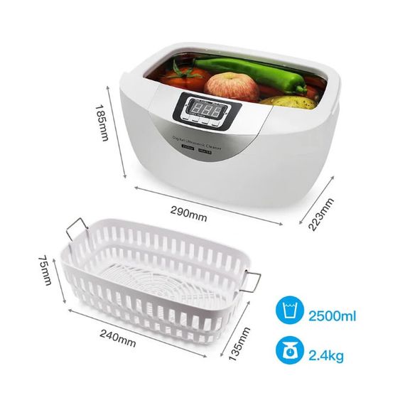 Стерилізатор ультразвуковий Ultrasonic Cleaner CE4820 на 70W и 2500 мл | Зображення 2