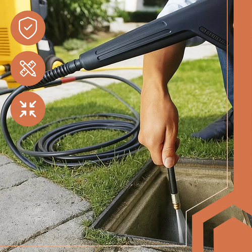 Шланг для чищення труб з адаптером 20 м Ruhhy 26133 | Зображення 8