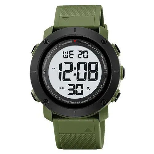Годинник наручний чоловічий SKMEI 2122AGWT ARMY GREEN-WHITE. GC-186 Колір: зелений