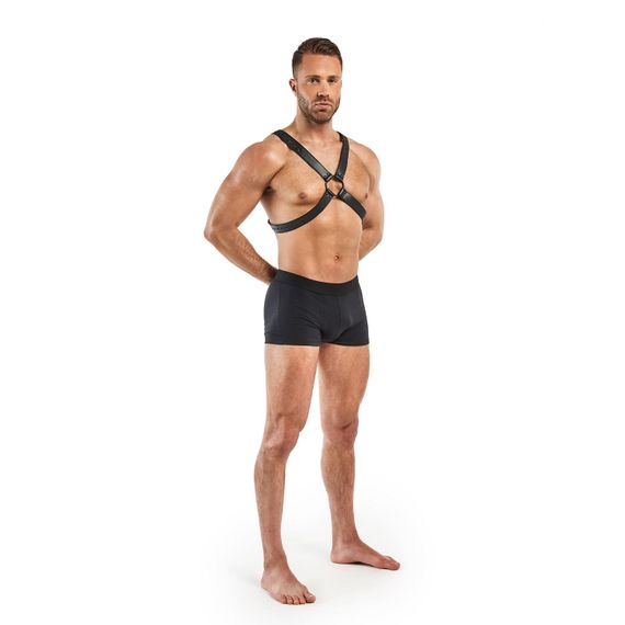 Портупея Bedroom Fantasies Lionel High Halter Чорна One Size | Зображення 2