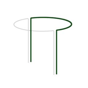 Опора для рослин Bradas кільцева 1/2 кола, 55см, Ø40 см (TYRP44055)