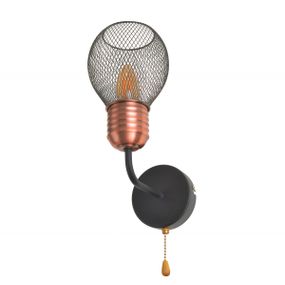 Бра настенное накладное лофт BL-973W/1 E14 BK/AC