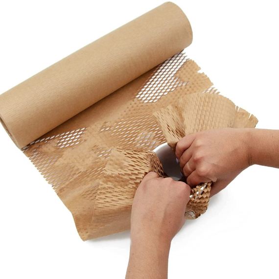 Cотовая крафт-бумага PaperPack, рулон - 42 см х 50 м, коричневая | Зображення 1