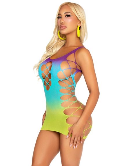 Платье Leg Avenue Seamless Ombre Faux Lace Up Mini Dress One Size Ocean sexstyle | Зображення 2