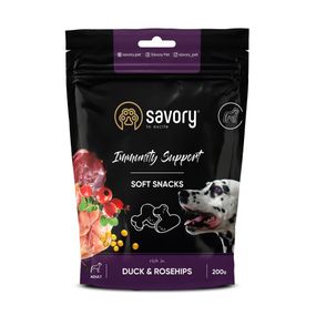 Ласощі для собак Savory Dog Immunity Support Soft Snack з качкою 200 гр