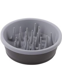 Миска для повільного годування Dexas Slow Feeder Dog Bowl 1.44 л сіра