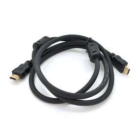 Кабель Ritar PL-HD348 HDMI-HDMI Ultra HD 4K,1080P, 1.0m, v1,4, OD-7.3mm, з фільтром, круглий Black, коннектор Gold, Пакет, Q200