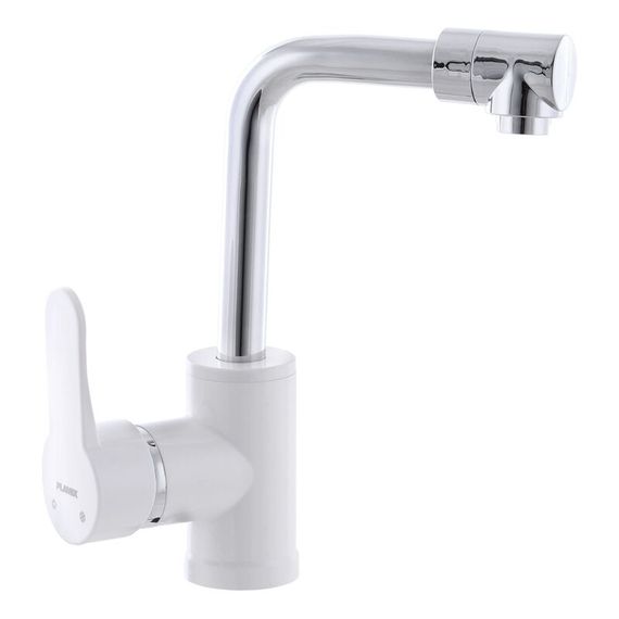 Змішувач для умивальника PLAMIX Mario-001 White (PM0556)