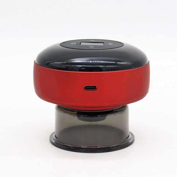 Вакуумный массажер для тела с подогревом, от USB, Красный / Антицеллюлитный массажер с эффектом банок / | Зображення 6