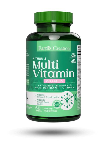 Мультивітаміни для жінок Earth's Creation Multivitamin for Women 60 таблеток