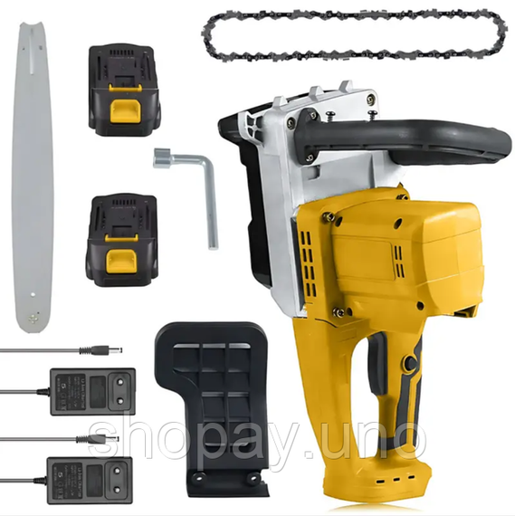 Акумуляторна ланцюгова пилка Electric SAW 16 дюймів + 2 акумулятори потужна електропилка ND-16 | Зображення 2
