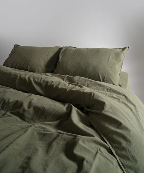 Постільна білизна Limasso Stonewashed Ranforce 160 х 220 см сімейний Capulet Olive | Зображення 4