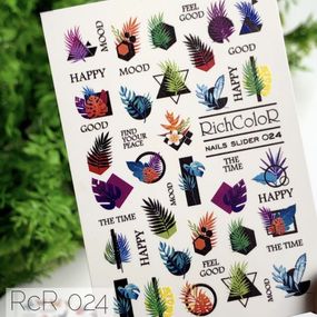 Рифлений слайдер RichColor 024 на водяній основі (6.5x9.5см)