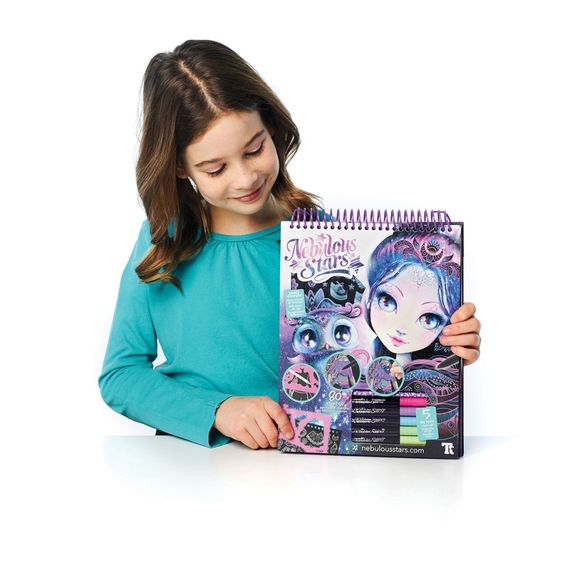 Набір для творчості Скетчбук: Екліпсія-чорні аркуші Nebulous Stars 11121, 8 ручок | Зображення 1