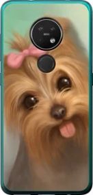 Чохол на Nokia 7.2 Намальований йоркширський тер'єр із силікону FCh_022951