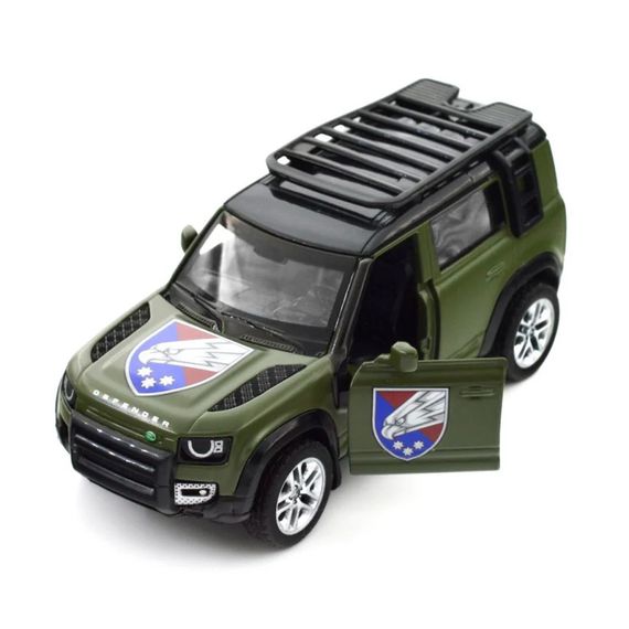Автомодель серии "Шевроны Героев" Land Rover Defender 110 "25 ОПДБр" TechnoDrive 250289M