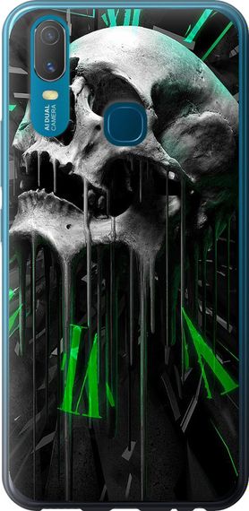 Чехол на Vivo Y11 Череп-часы "4100u-629-17620"