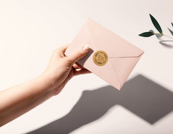 Этикетка наклейка круглая крафт "Handmade 04", Диаметр 50 мм, 250 шт/рулон, Viskom | Зображення 4