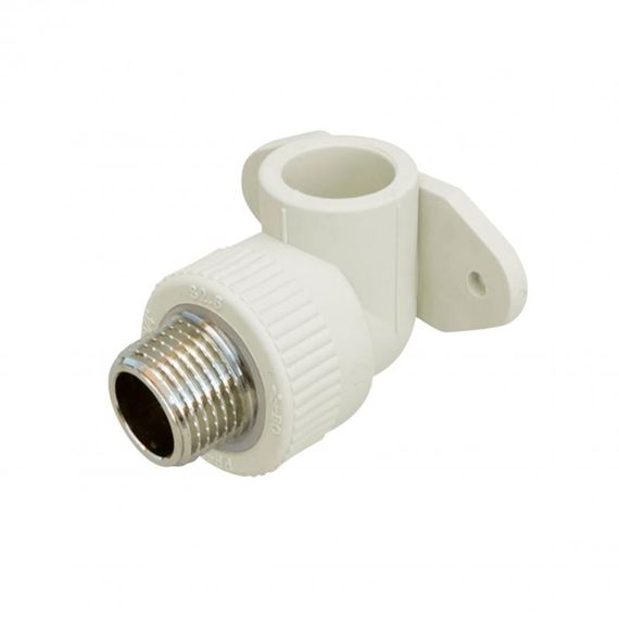 Уголок PPR Blue Ocean настенный с креплением 20х1/2", 90° ЗР SD00010048