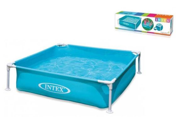 ТОП! Intex Басейн каркасний 57173 (3) розміром 122х122х30 см, об'єм: 337л, вага: 4,9 кг, від 3 років | Зображення 1
