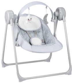 Гойдалка дитяча FreeON Snuggy, stars light grey (Від народження)